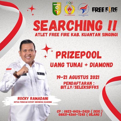 Pengcab ESI Kuansing  Gelar Seleksi Free Fire Untuk Qualifikasi Pra PON